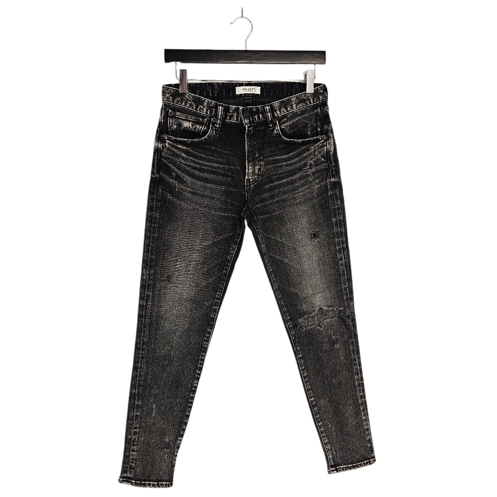 MOUSSY Vintage Mid Rise Distressed  Skinny Ankle Y2K Black Jeans 26 Preowned‎